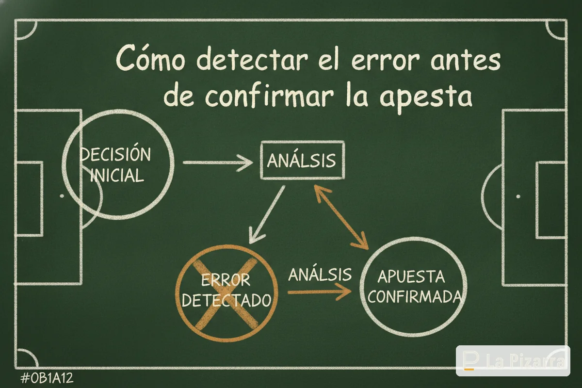 Esquema de pizarra: Errores comunes al apostar