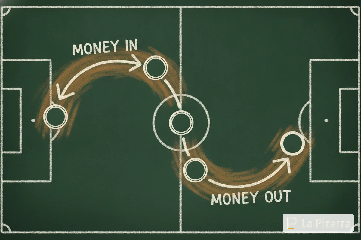 Esquema de depósito y retiro, sin marcas